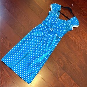 Vintage-style Pencil Skirt Polka Dot Dress